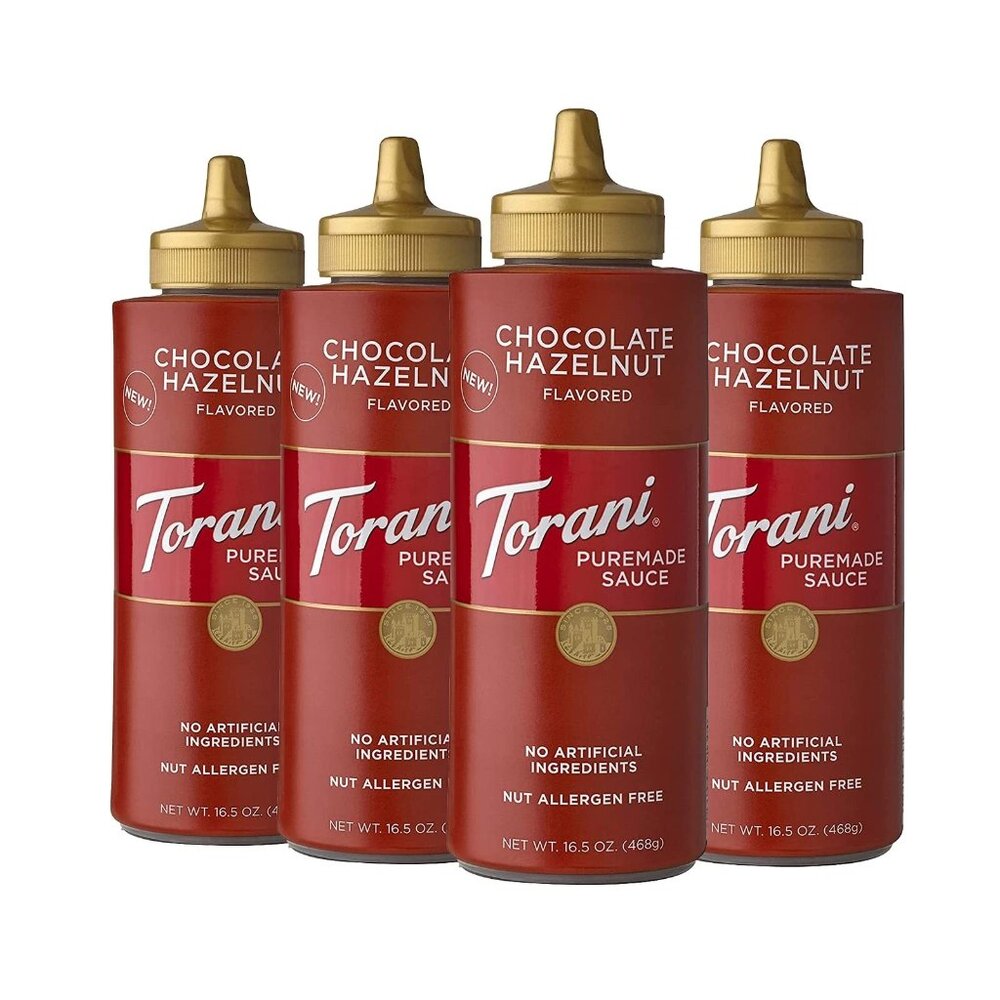 Coffee Syrup Chocolate Hazelnut, Torani 4 Bottles